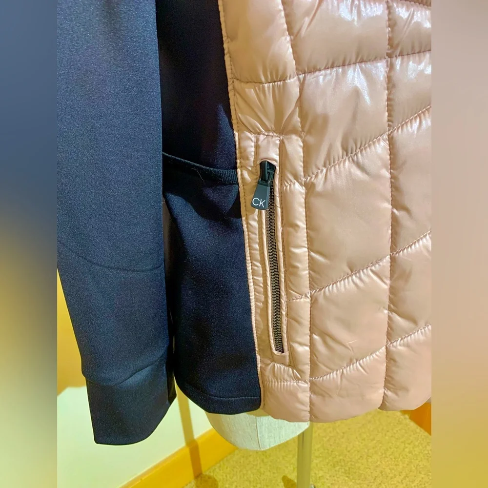 Calvin Klein Pink and Black Performance Jacket - Sz Med - Picture 11 of 14